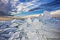 Hummocking ice, Flevoland, Netherlands