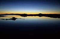 Scotland, View looking west at sunset, from Fidden