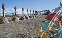 China, Tibet, Buddhist sacred religious place at t