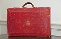 England, London, Treasury Office red document box 