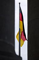 Germany, Berlin, Mitte, a black, red and yellow na