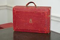 England, London, Treasury Office red document box 