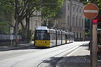 Germany, Berlin, Mitte, Museum Island Tram.