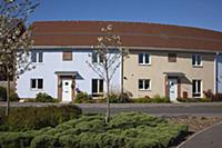 England, West Sussex, Felpham, New terraced housin