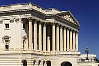 USA, Washington DC, Capitol Building, Angular iew 