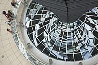 Germany, Berlin, Mitte, Reichstag building with gl