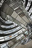 Germany, Berlin, Mitte, Reichstag building with gl