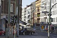 Germany, Berlin, Mitte, Ampelmann crossing sign at