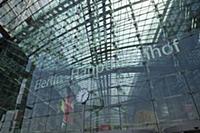Germany, Berlin, Mitte, Hauptbahnhof steel and gla