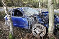 Transport, Road, Cars, Accident, Rover car crashed