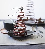 Christmas tree ornaments made from coiled copper w