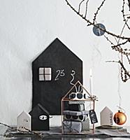Parcels for Advent calender wrapped in black and w