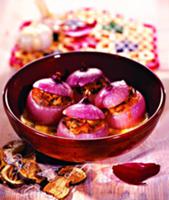 Лук, фаршированный грибами