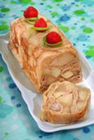 Блинный пирог с яблоками