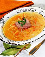 Щи из кислой капусты со свининой