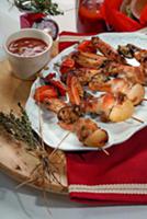 Куриные крылышки с овощами