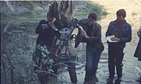 Кадры со съемок фильма «Сталкер». Реж. Андрей Тарк