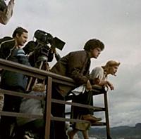 Съемки фильма «Зонтик для новобрачных», (1986). На