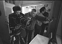 Рабочий момент на съемках фильма «Вокзал для двоих