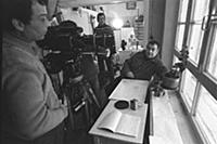 Рабочий момент на съемках фильма «Вокзал для двоих