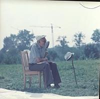 Съемки фильма «Опасно для жизни», (1985).