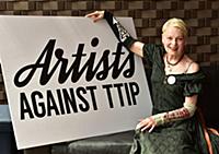 Акция «Художники против ТТИП»