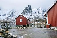 Fishing huts, Reine, Lofoten, Norway