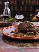 Venison with red wine
