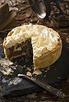 A cross between an apple and cherry pie and chocol