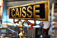 detail of vintage cash register