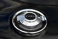 The fuel cap of vintage cars