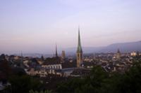 Цюрих (Zurich), Швецария. На фото - панорама город