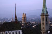 Цюрих (Zurich), Швецария. На фото - панорама город