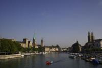 Цюрих (Zurich), Швецария. На фото - вид с моста Qu