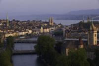 Цюрих (Zurich), Швецария. На фото - вид на город и