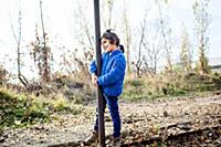Bulgaria / 2013 / A girl looks on during a play se