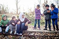 Bulgaria / 2013 / A woman talks to a bunch of chil