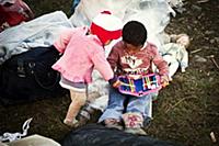 Romania / Negreni / 2014 / Gipsy kids with their o