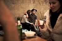 Romania / Negreni / 2014 / Drunk folk dancer takes