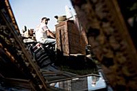 Romania / Negreni / 2014 / Furniture seller in a m