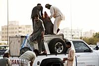 United Arab Emirates / Dubai / 2014 / Workers pull