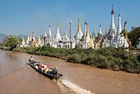 MYANMAR / Shan State / Inle Lake / Ywama / White s