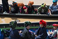 MYANMAR / Shan State / Inle Lake / Ywama / Pa-O pe