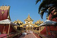 MYANMAR / Yangon / 2015 / Entrance of Karaweik Pal