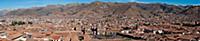 PERU / Cusco / Panoramic view across Cusco from Pl
