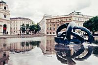 Austria / Vienna / 2014 / Fountain on Charles's Sq