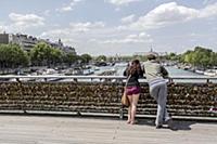 France / Paris / 2015 / Lovelocks / Tourist on the