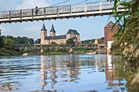 GERMANY / Saxony / Rochlitz / Townscape with the R