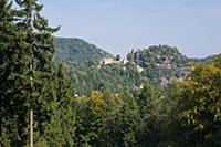 GERMANY / Saxony / Upper Lusatia / Oybin / View of