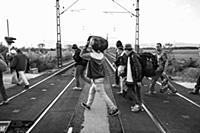 HUNGARY / Hegyeshalom /  27.09.2015 / Refugees and